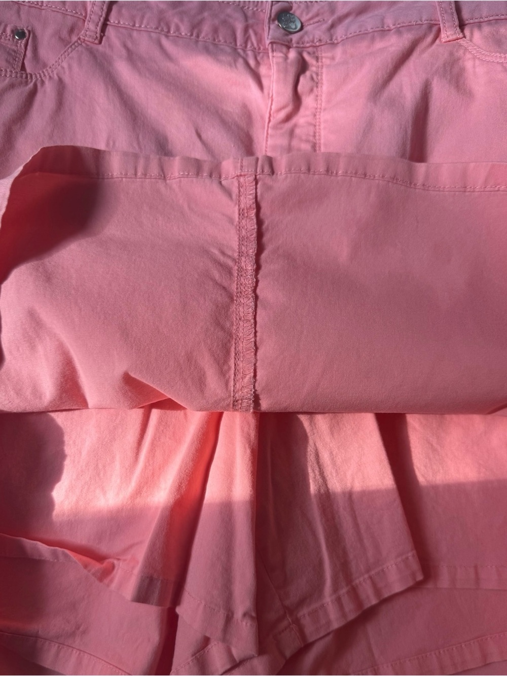 Croft & Barrow Classic Fit Pink Stretch Skort Size 16 Pockets Cotton Blend - Picture 3 of 4